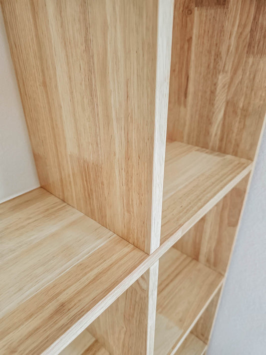 Solid cubby shelf 3 X 3 | Wooden cube organizer
